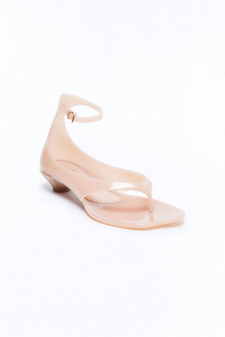 Jorrie Jelly Ankle Strap Sandals - Nude