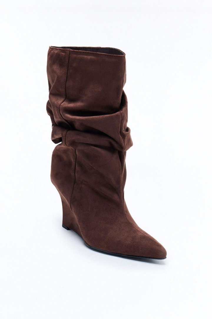 Brynn Slouch Booties - Chocolate