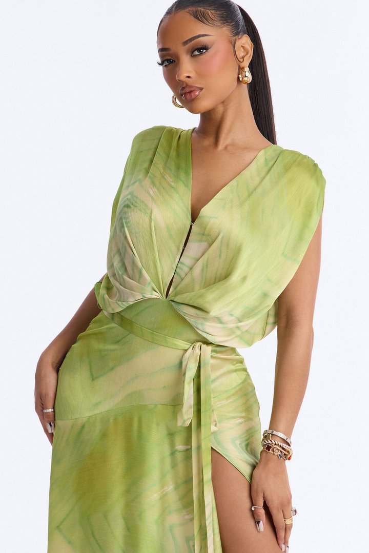 Sweet Escape Satin Maxi Dress - Periwinkle