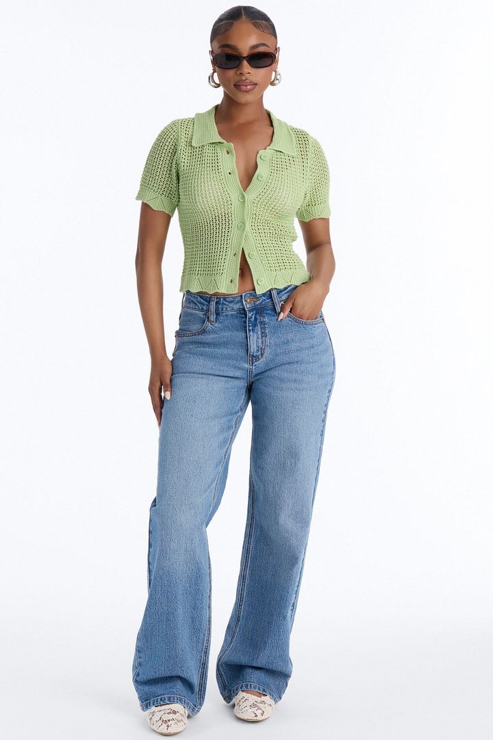 Jazzy Sweater Shirt - Sage