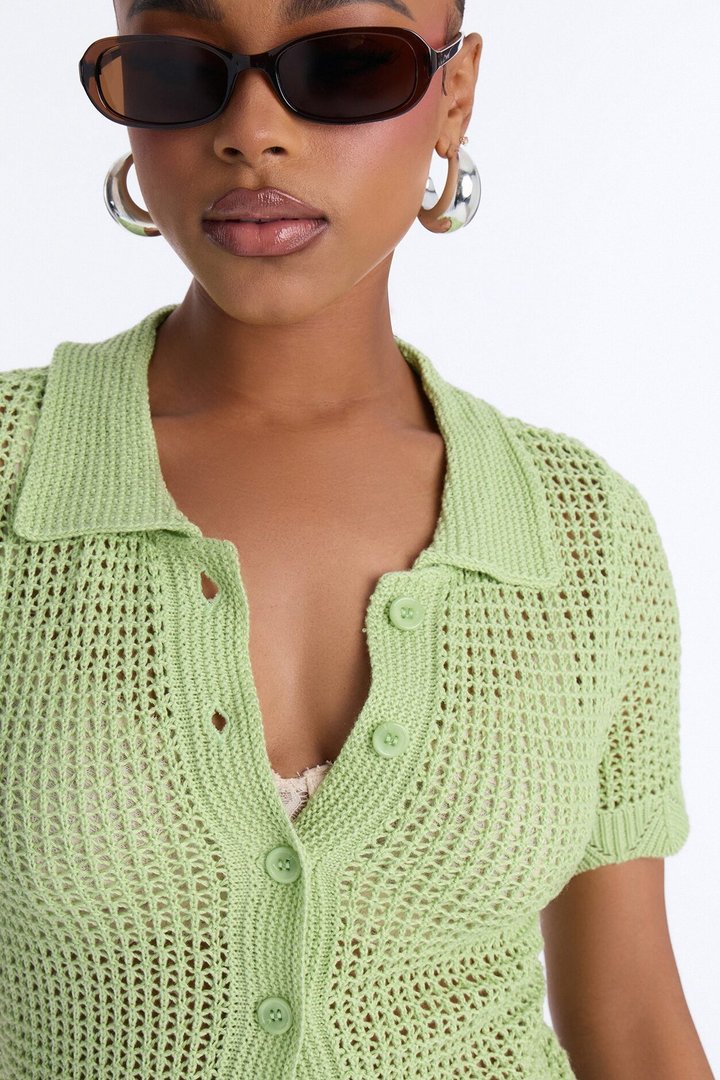 Jazzy Sweater Shirt - Sage