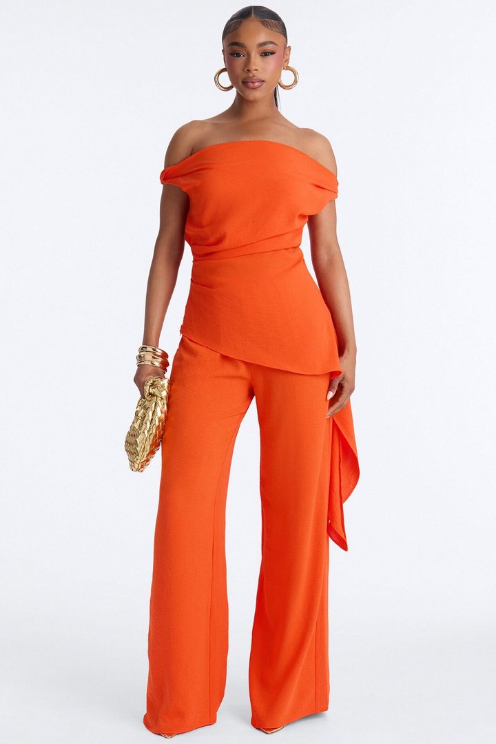 Laguna Veda 3 Piece Pant Set - Orange