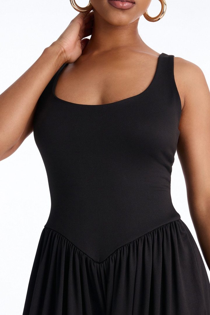 Brenna Balloon Leg Jumpsuit - Black