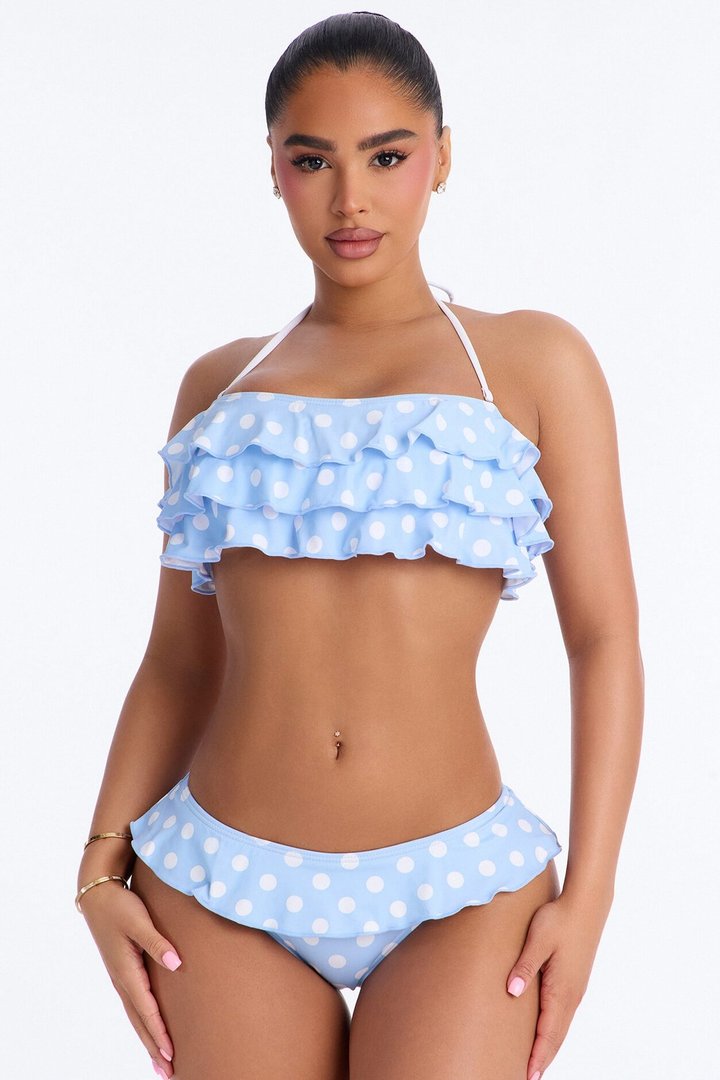 Lizzie 2 Piece Bikini - Blue/combo