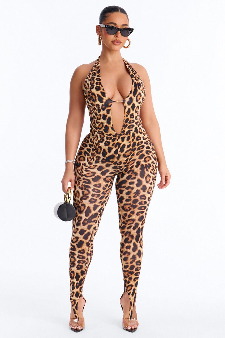 Wild Pursuit Footie Legging Set - Brown/combo