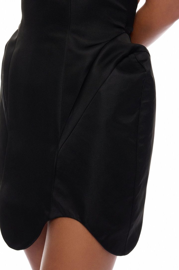 Runway Ready Halter Mini Dress - Black
