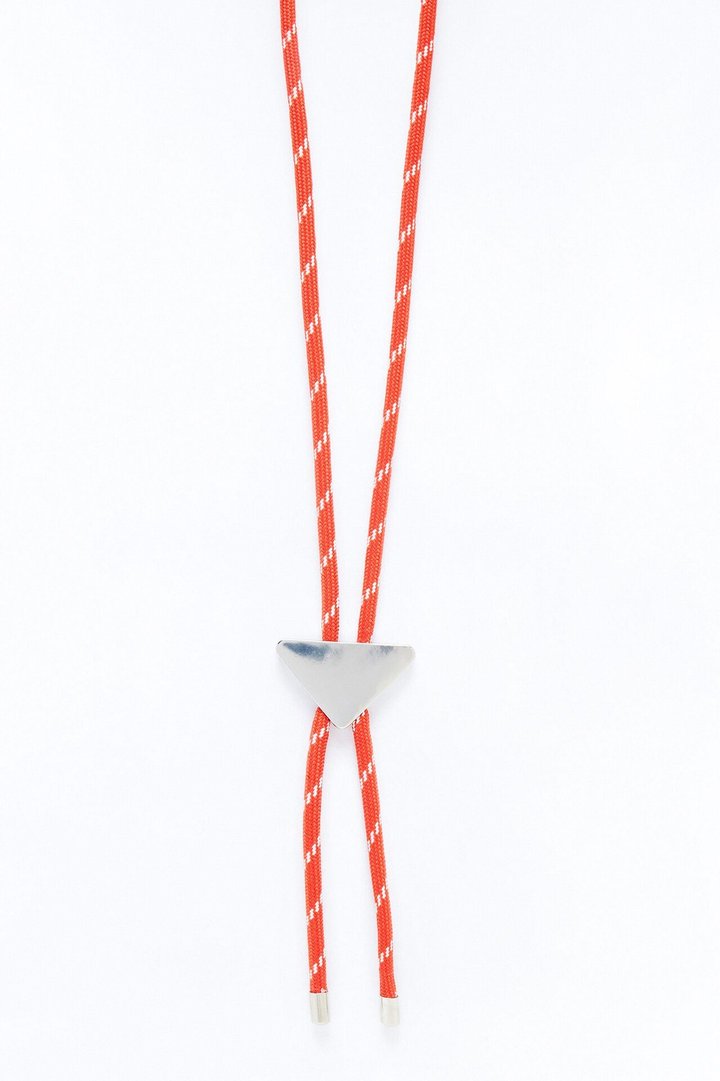 Fire Bungee Cord Necklace - Orange/combo