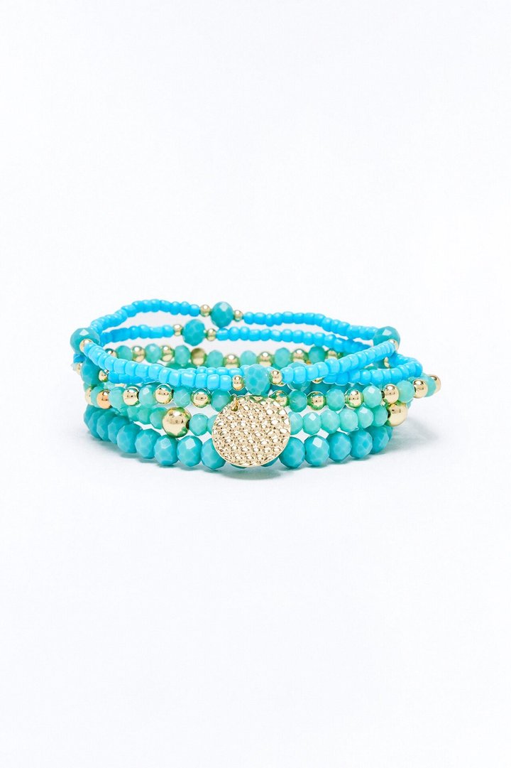 Soul Tide 5 Piece Bracelet Set - Turquoise