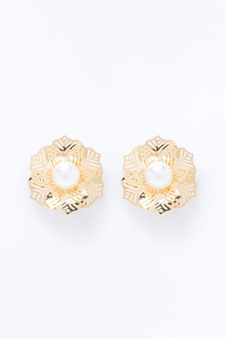 Aloha Forever Floral Earrings - Gold