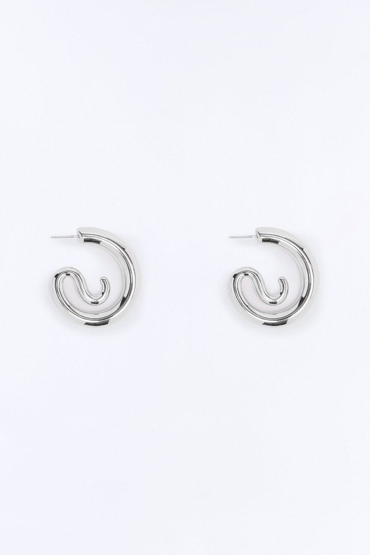 Never Ending Hoop Earrings - Silver