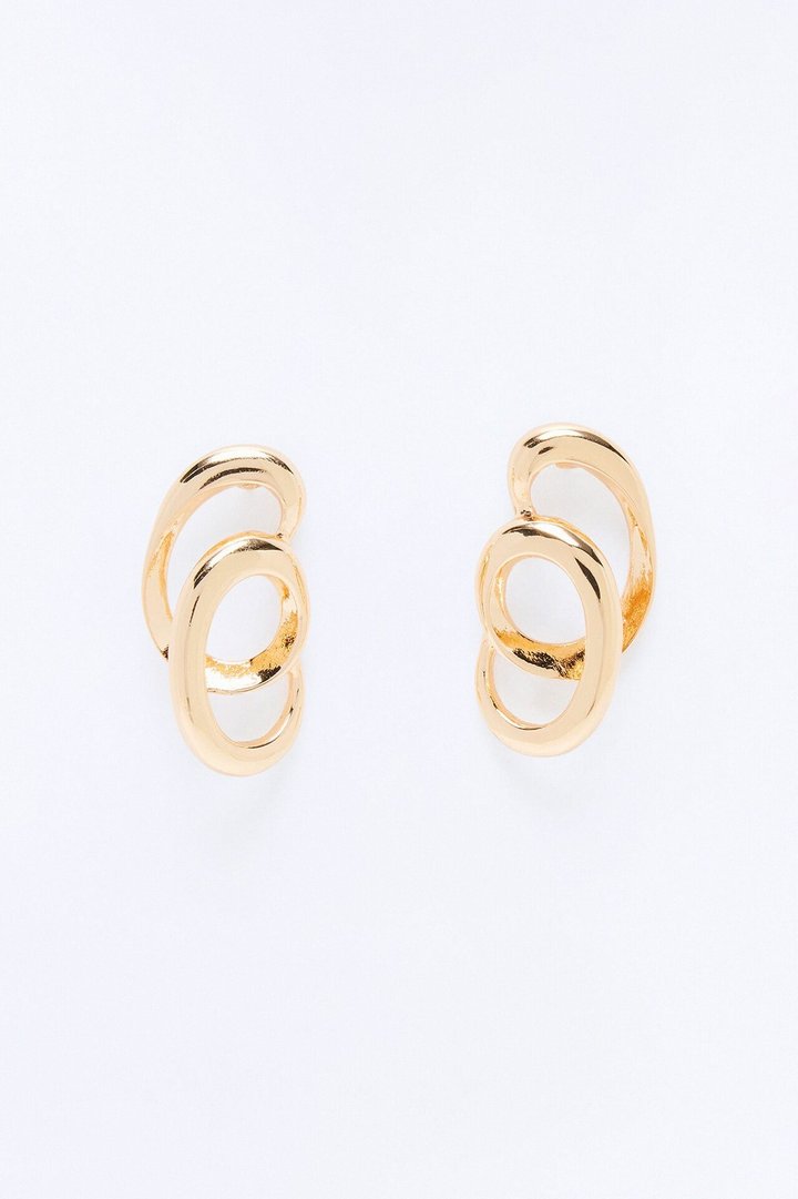 Life's A Rollercoaster Earrings - Gold
