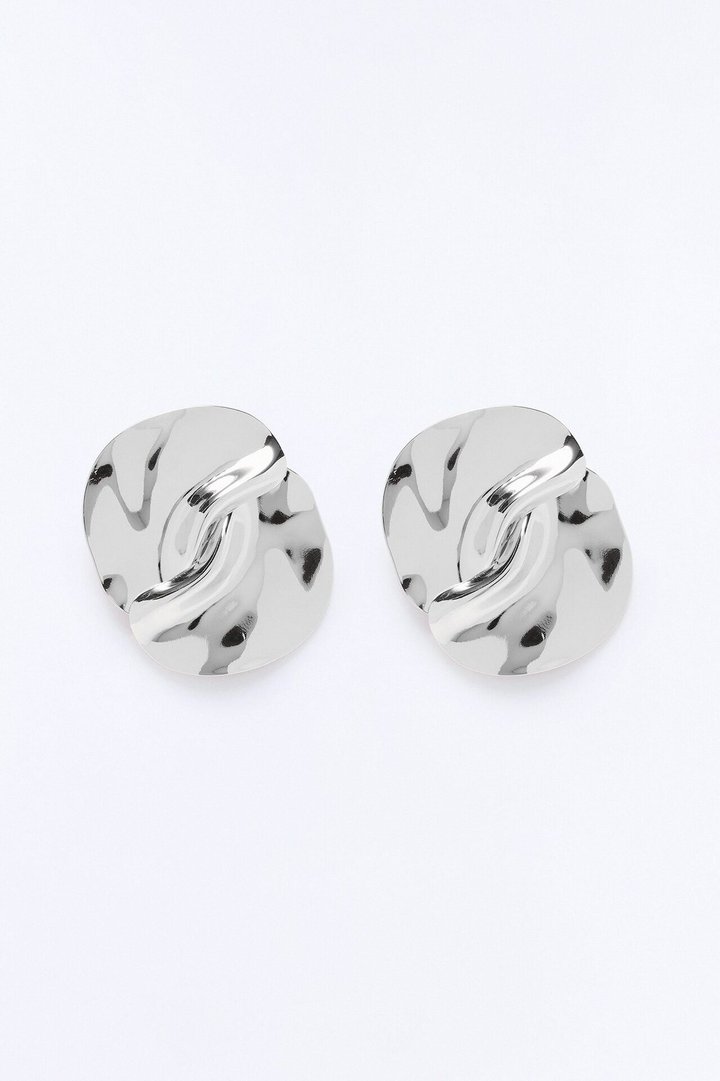 Winding Down Drop Earrings - Silver
