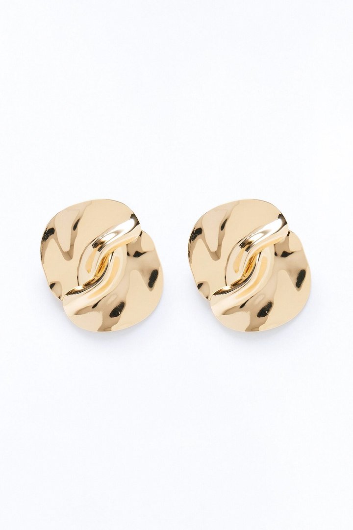 Winding Down Drop Earrings - Gold