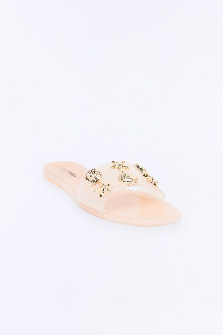 Jackie Shell Sandals - Champagne