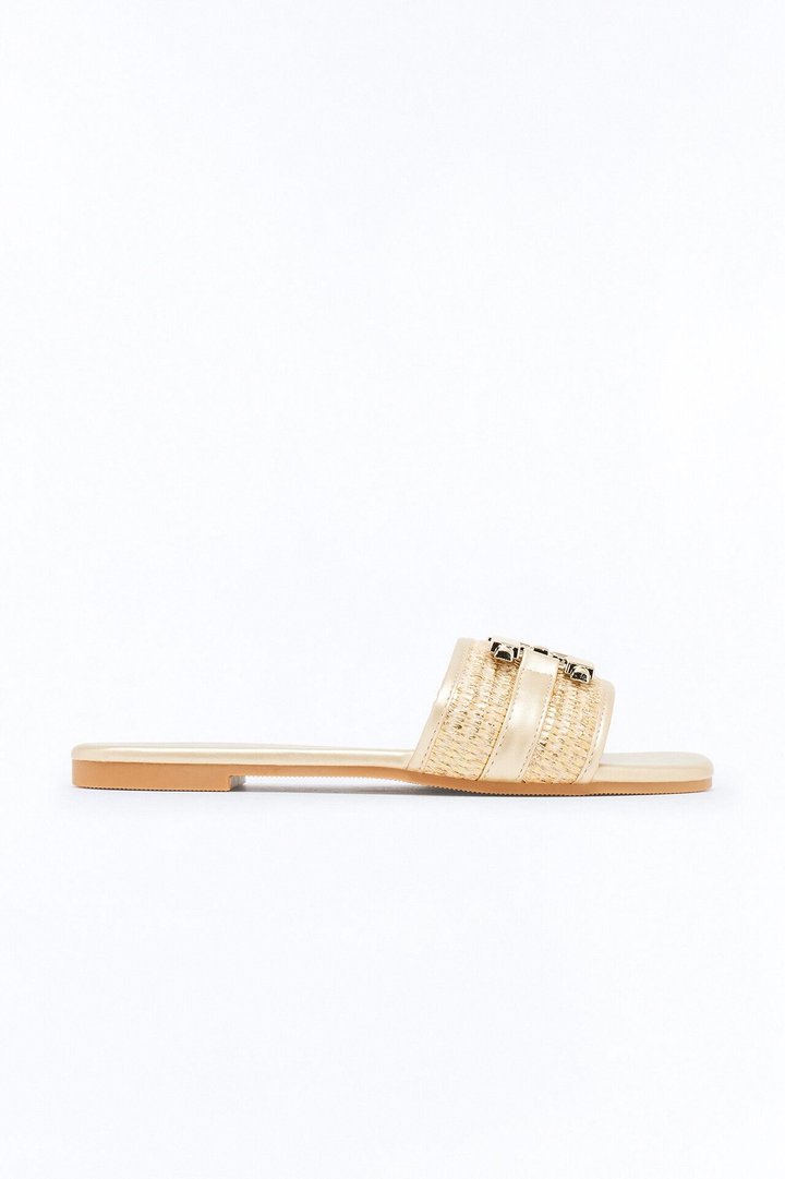 Sunday Strolls Flat Sandals - Gold