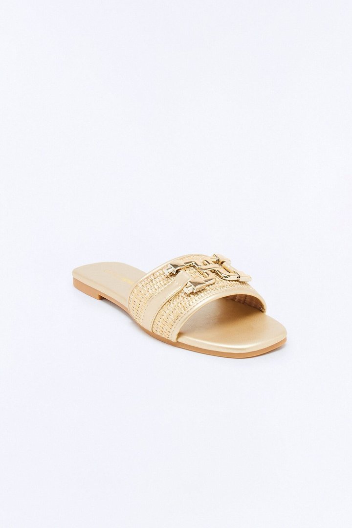 Sunday Strolls Flat Sandals - Gold