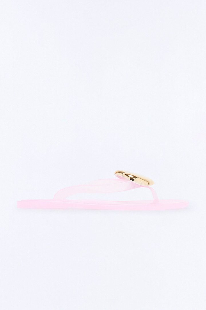 Jenna Heart Flip Flops - Pink