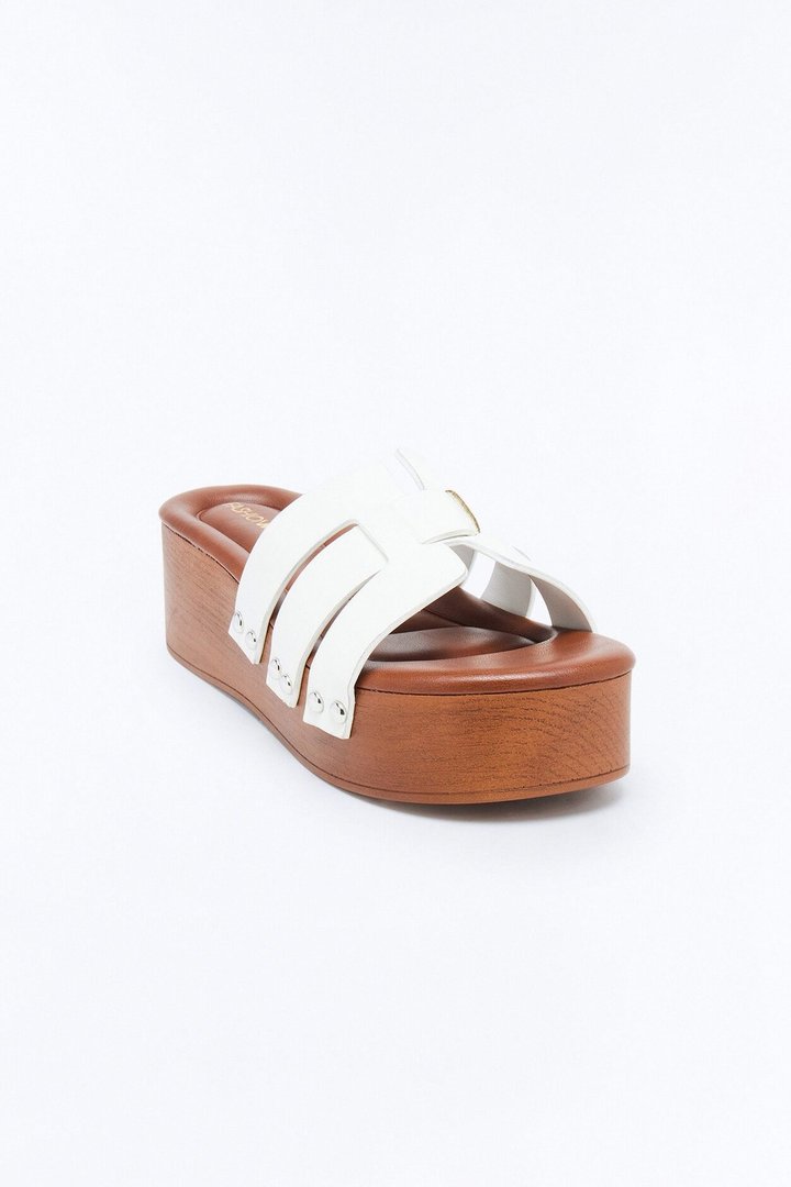 Bohemia Flatform Sandals - White
