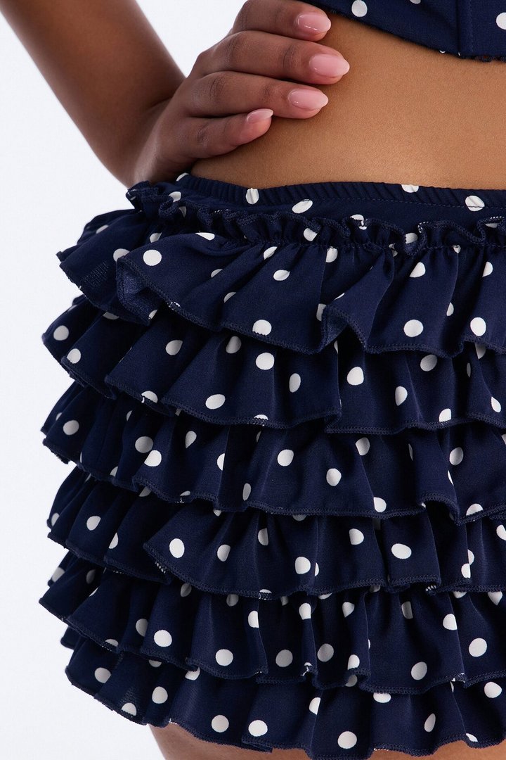 Lovely Day Polka Dot Bloomer Short - Navy