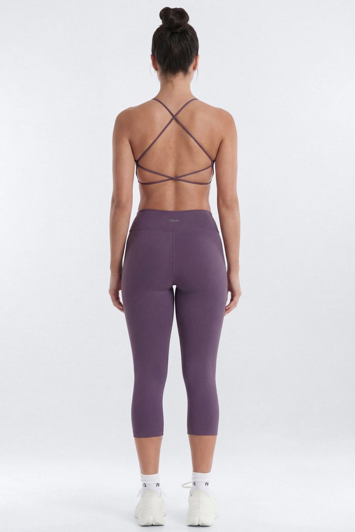 CloudForm™ 18″ Midrise Capri Legging - Iris