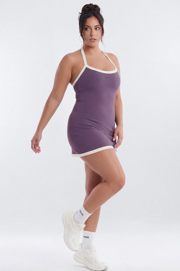 CloudForm™ Halter 2-in-1 Sports Dress - Iris