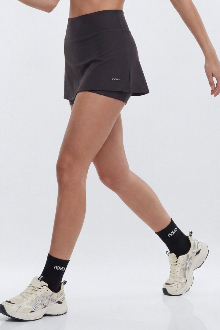 AirSculpt™ Mid Rise Mini Skort - Black