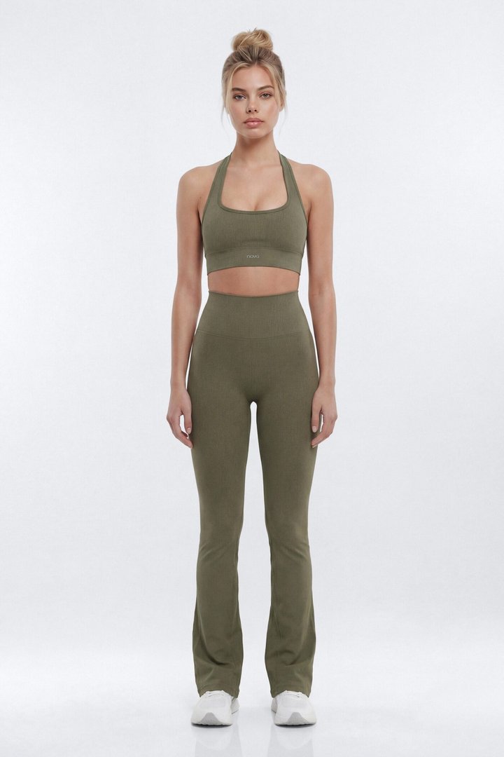 SeamlessLift™ 32″ High Rise Flare Legging - Moss