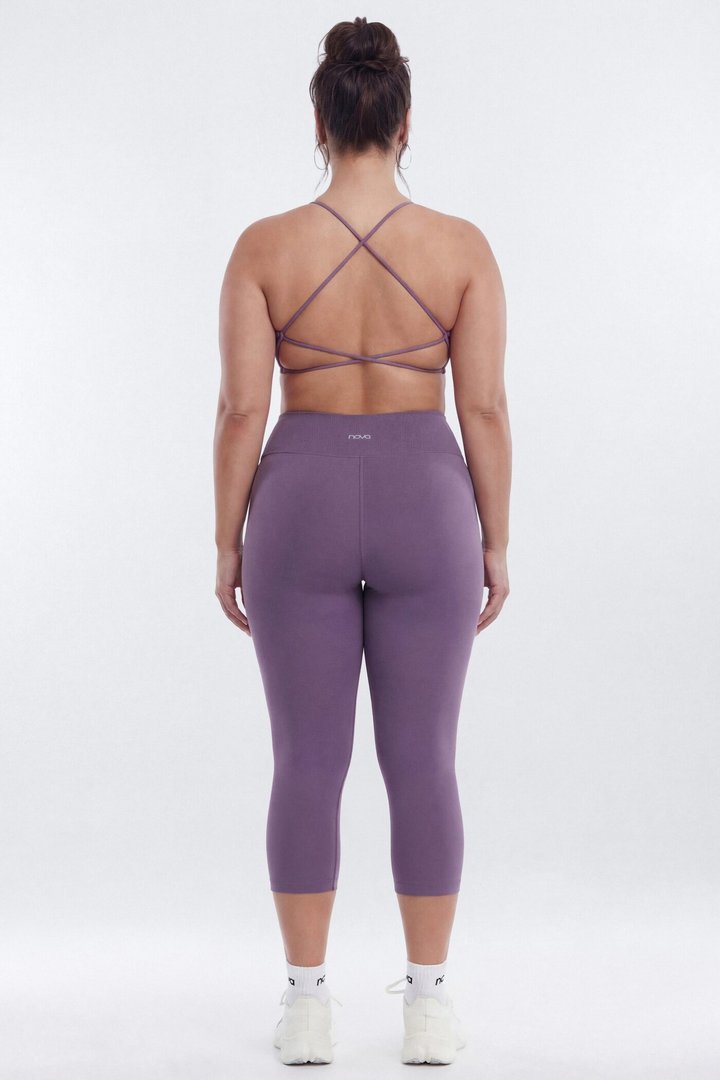 CloudForm™ 18″ Midrise Capri Legging - Iris