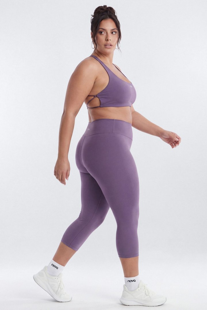 CloudForm™ 18″ Midrise Capri Legging - Iris