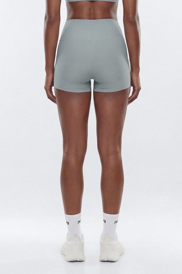 AirSculpt™ 3″ Mid Rise Biker Short - Steel
