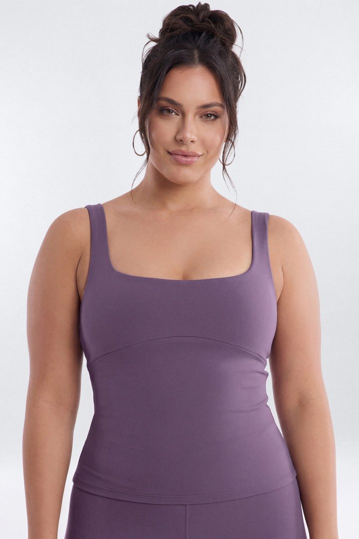 CloudForm™ Cut Out Back Sport Tank - Iris