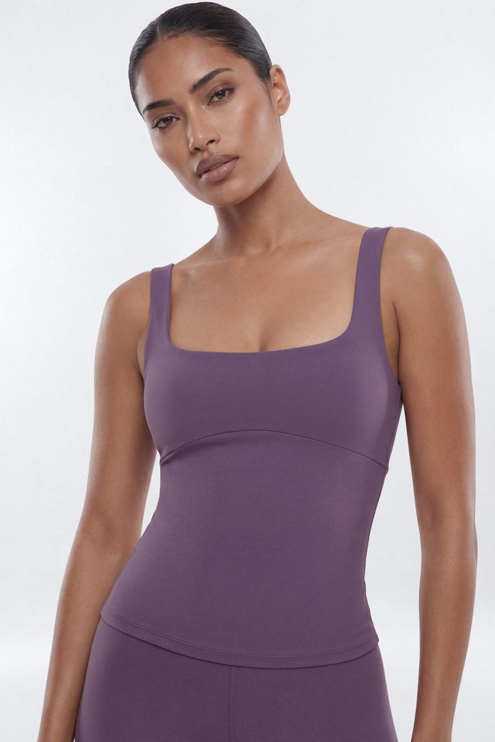 CloudForm™ Cut Out Back Sport Tank - Iris