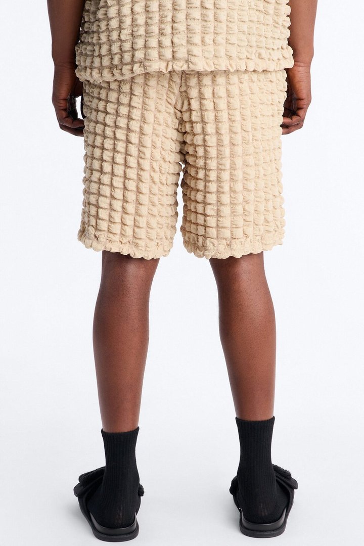 Relaxed Effervesce Textured Short - Tan