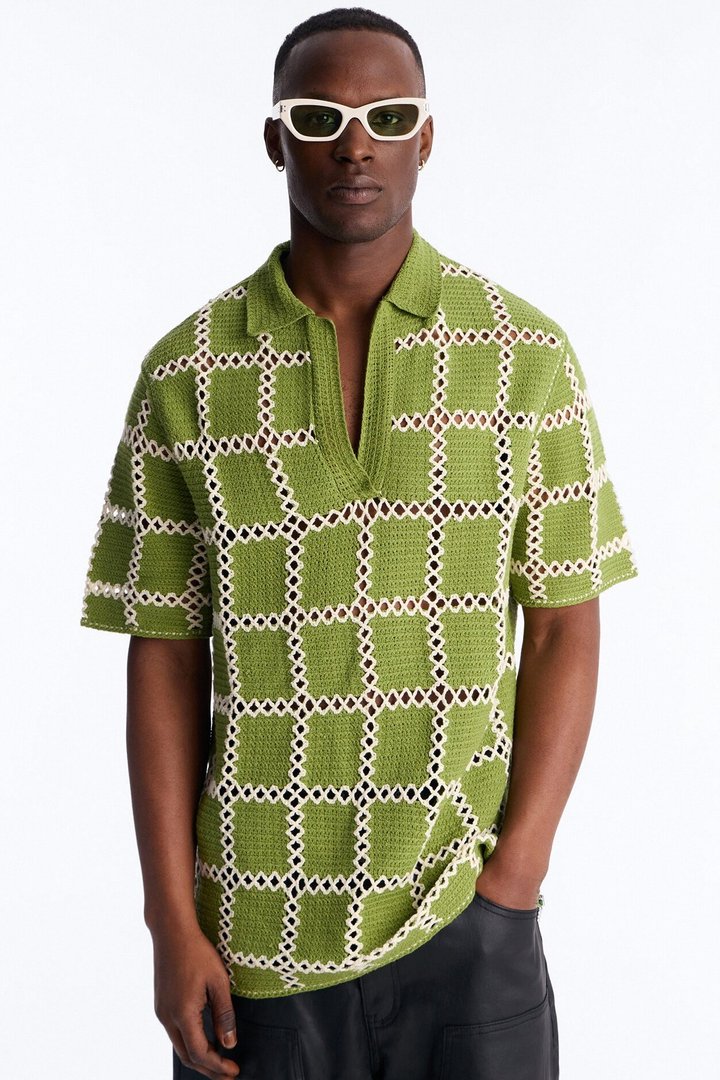 Open Field Crochet Johnny Polo - Olive