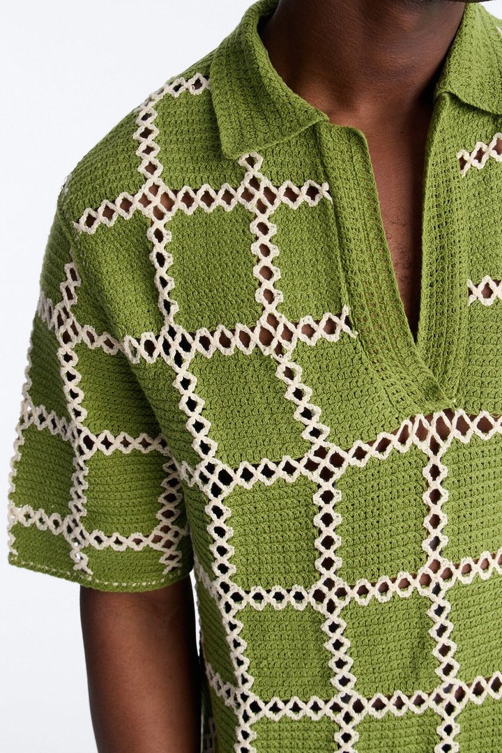 Open Field Crochet Johnny Polo - Olive