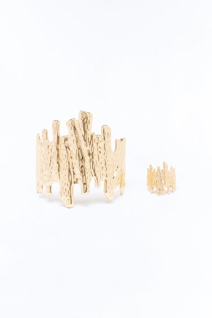 Reef Bliss Bracelet And Ring Set - Gold