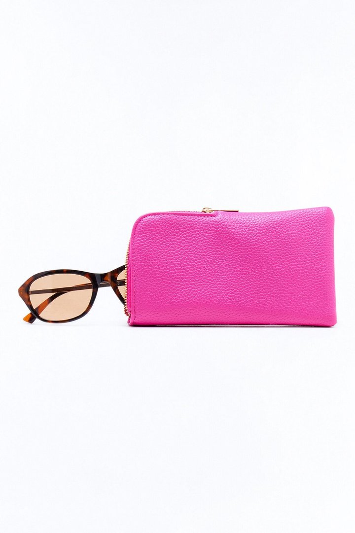 Solar Pocket Sunglasses Case - Fuchsia