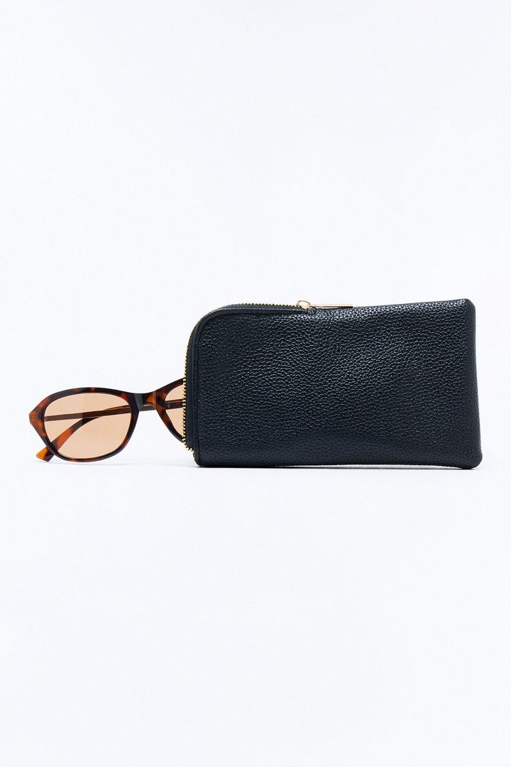 Solar Pocket Sunglasses Case - Black