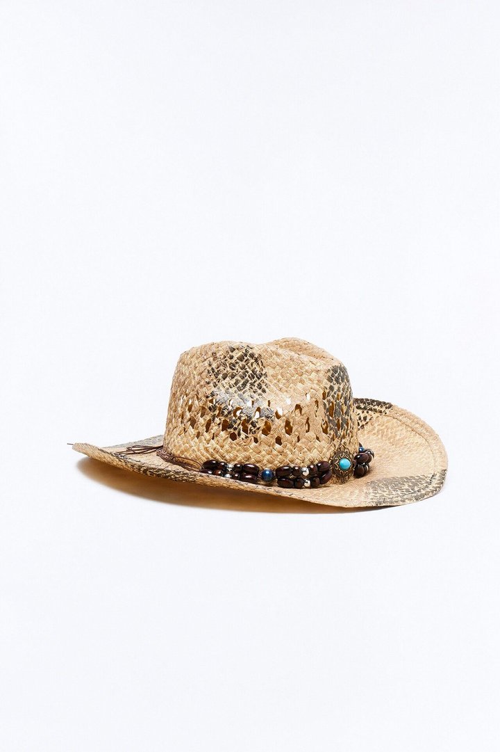 Enough Is Enough Straw Cowboy Hat - Brown