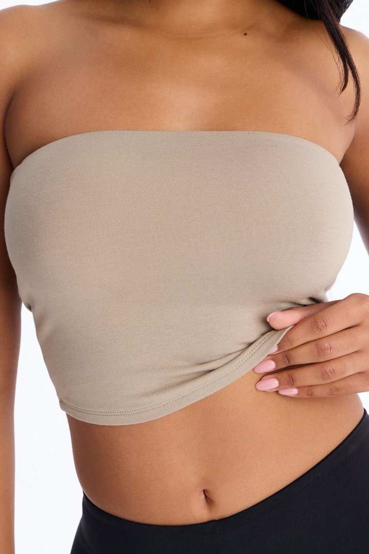 Lyla Double Lined Tube Top - Olive