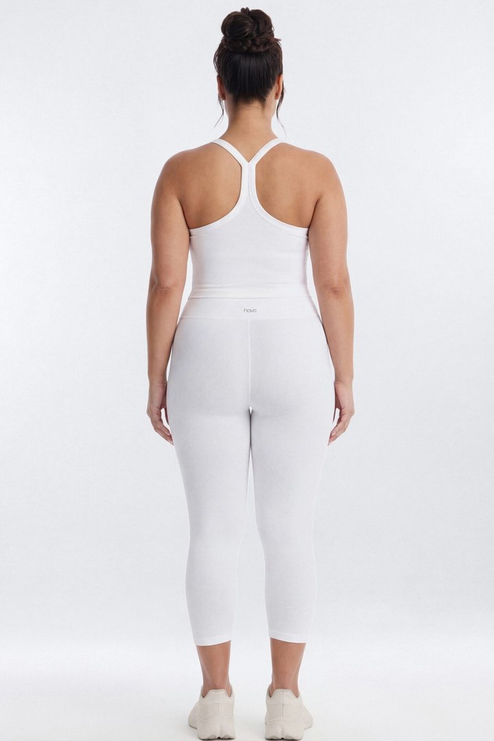 SeamlessLift™ Y Back Sports Top - Bright White