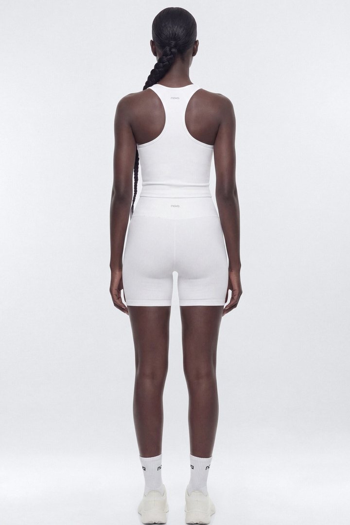 SeamlessLift™ 5″ High Rise Biker Short - Bright White