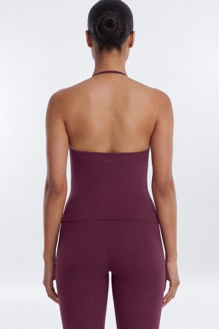 ButterSoft Adjustable Halter Tank - Merlot