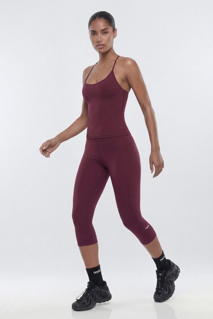 ButterSoft Adjustable Halter Tank - Merlot