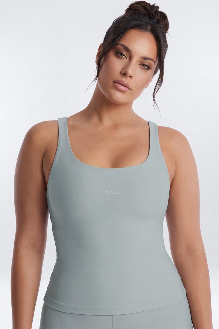 AirSculpt™ Sports Tank Top - Steel