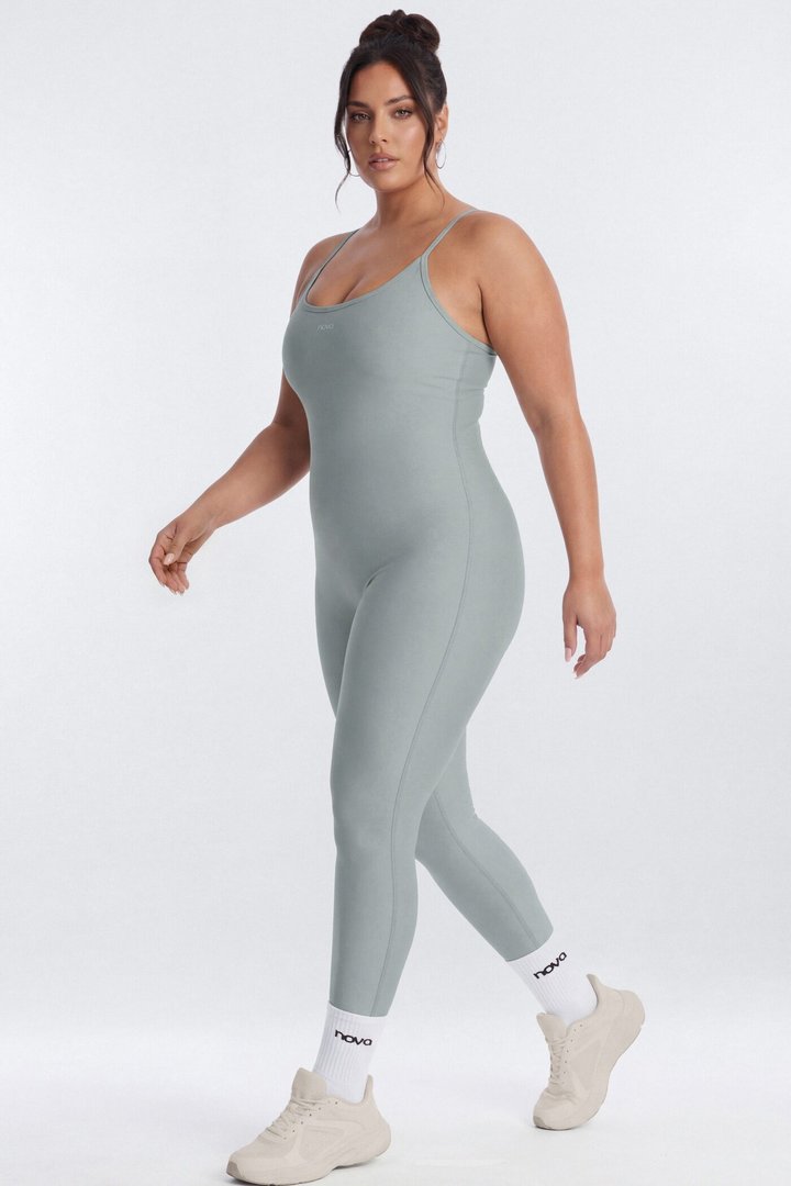AirSculpt™ 25″ Skinny Jumpsuit - Steel