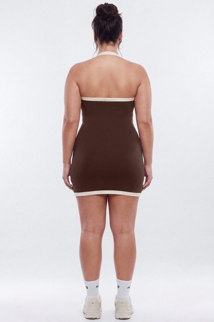CloudForm™ Halter 2-in-1 Sports Dress - Brown
