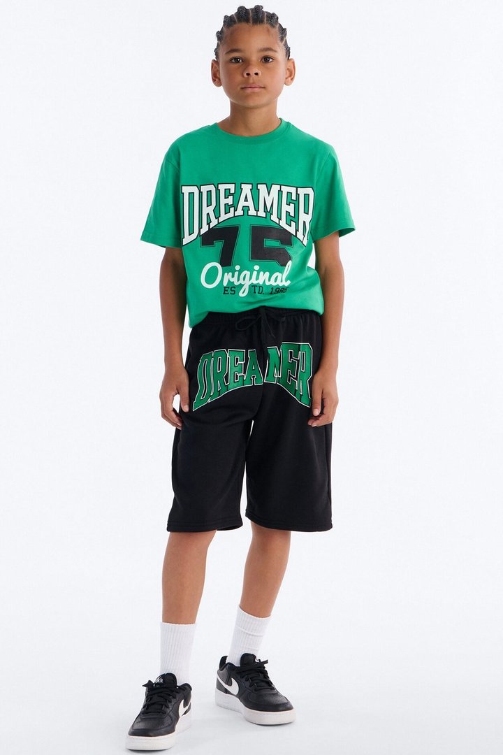 Mini Dreamer For Life Short Set - Green/combo