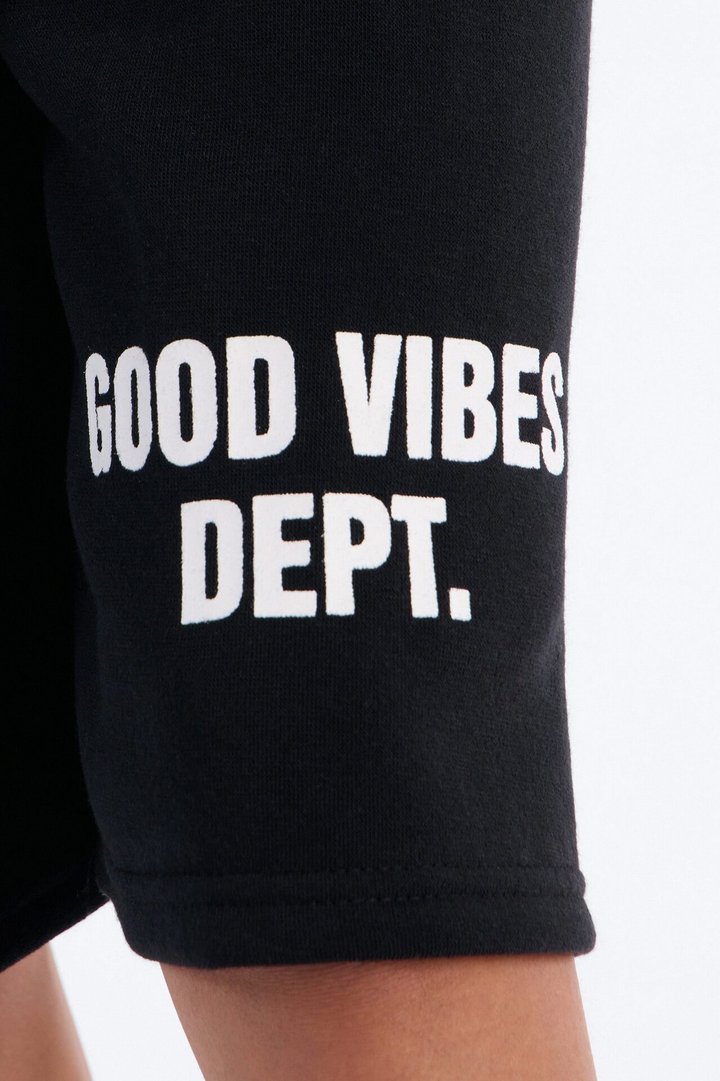 Mini Good Vibes Dept. Short Set - Black