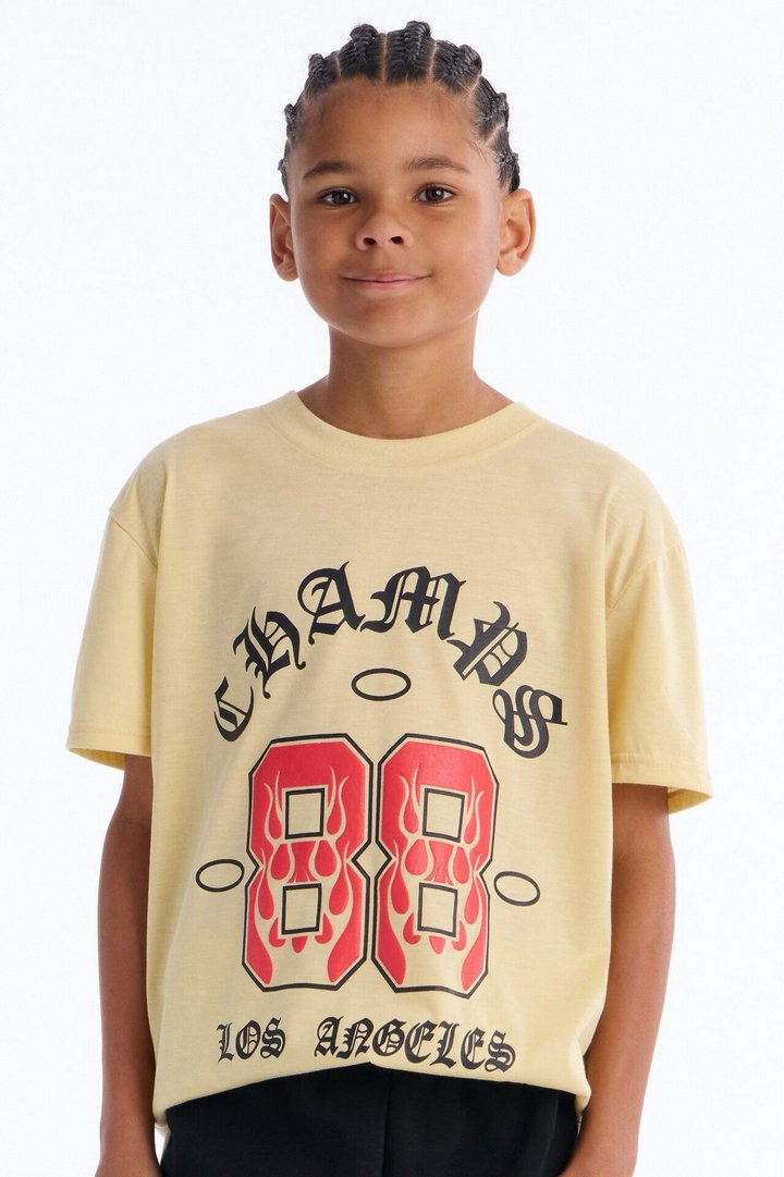 Mini Champs Los Angeles 88 Short Set - Sand/combo